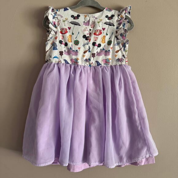 Pistol and Arrow Handmade Disney Print Magic Kingdom Dress Size 3 - Picture 8 of 8